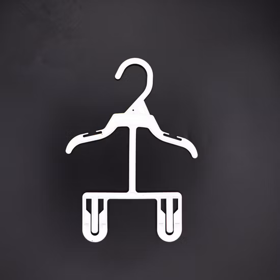10′′plastic Baby Hanger with Clips, Clip Hanger for Baby Clothes
